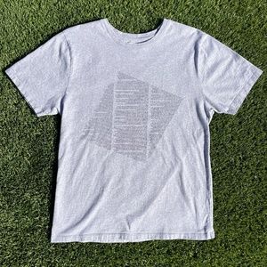 PSNY Public School New York Men’s Grey Graphic T-Shirt Size (L) Streetwear